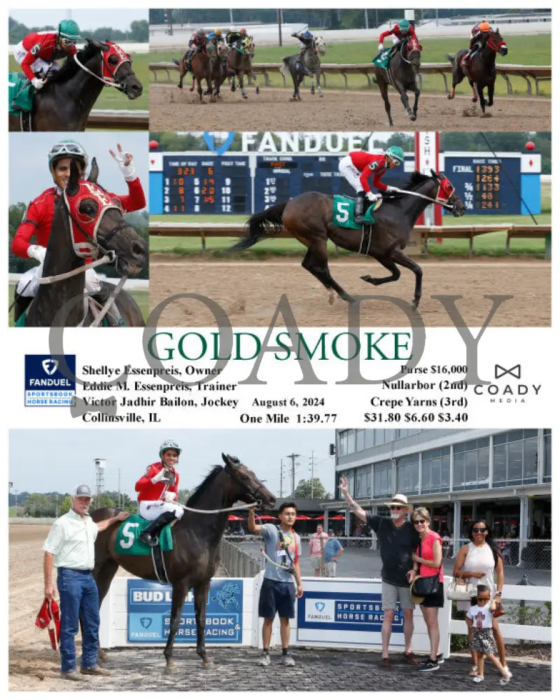 Gold Smoke - 08-06-24 R06 Fan Fanduel Sportsbook Horse Racing