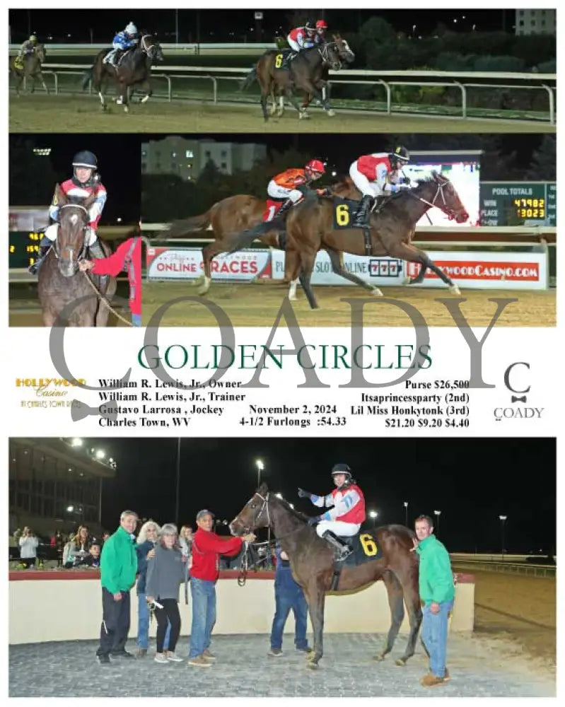 Golden Circles - 11-02-24 R02 Ct Hollywood Casino At Charles Town Races