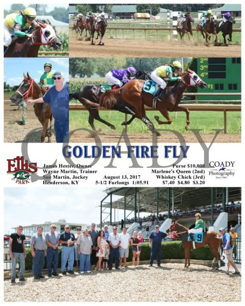 Golden Fire Fly - 081317 Race 01 Elp Ellis Park
