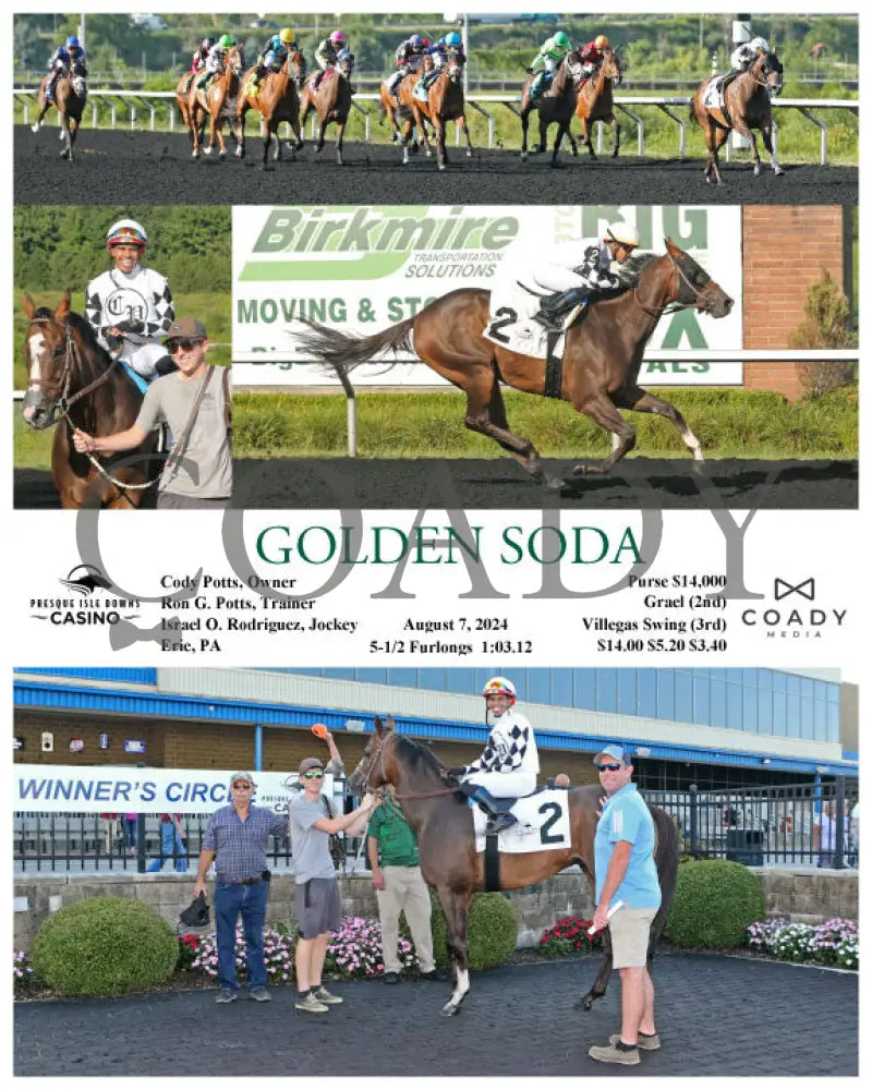 Golden Soda - 08-07-24 R08 Pid Presque Isle Downs