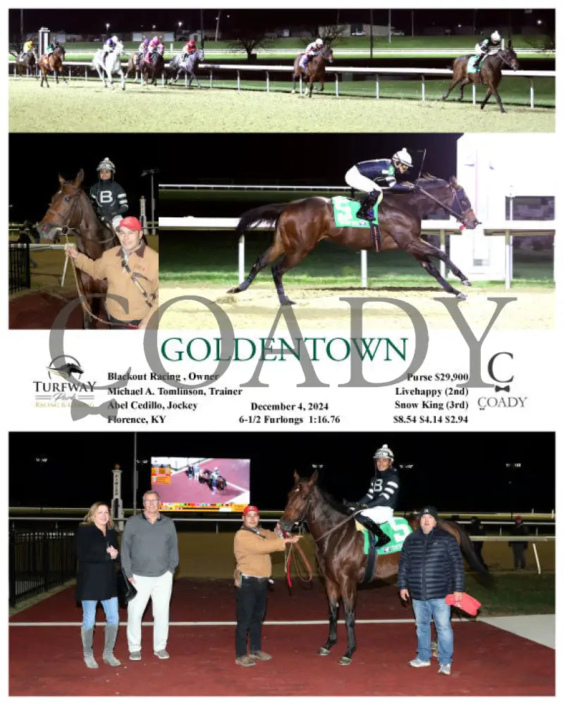 GOLDENTOWN - 120424 - Race 01 - TP Turfway Park