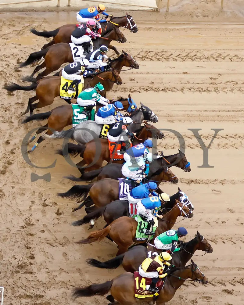 GOOD CHEER - The Longines Kentucky Oaks G1 - 151st Running - 05-02-25 - R11 - CD - Aerial Start 01 Churchill Downs