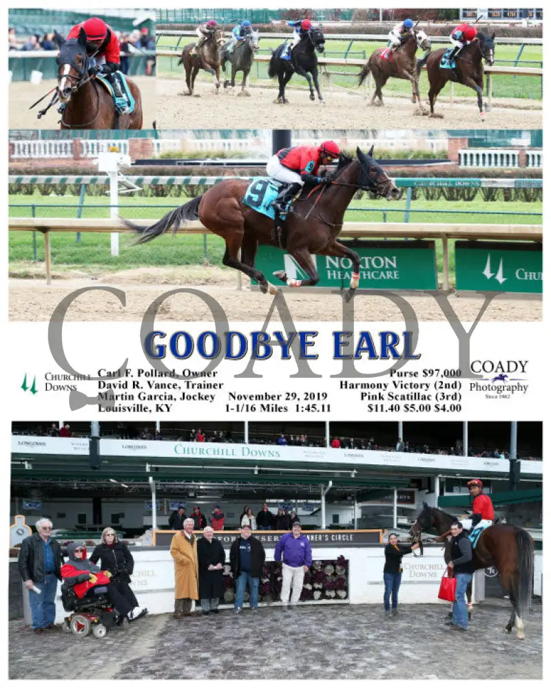Goodbye Earl - 11-29-19 R08 Cd Churchill Downs