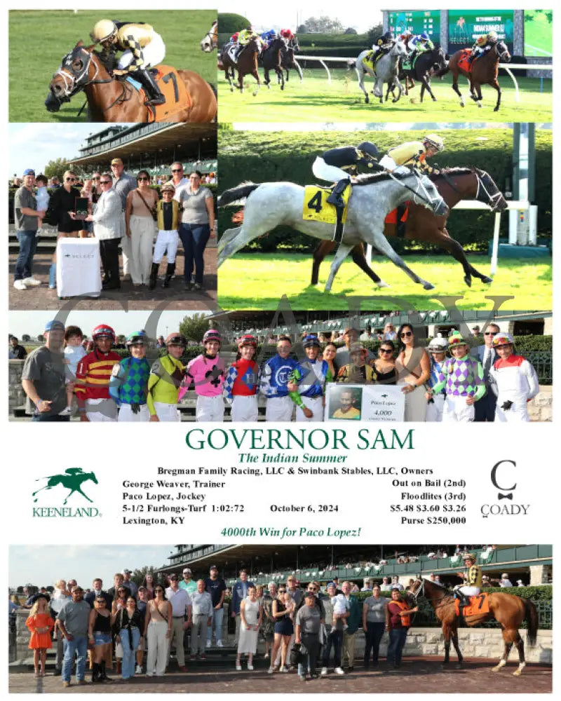 Governor Sam - 100624 Race 08 Kee The Indian Summer Keeneland