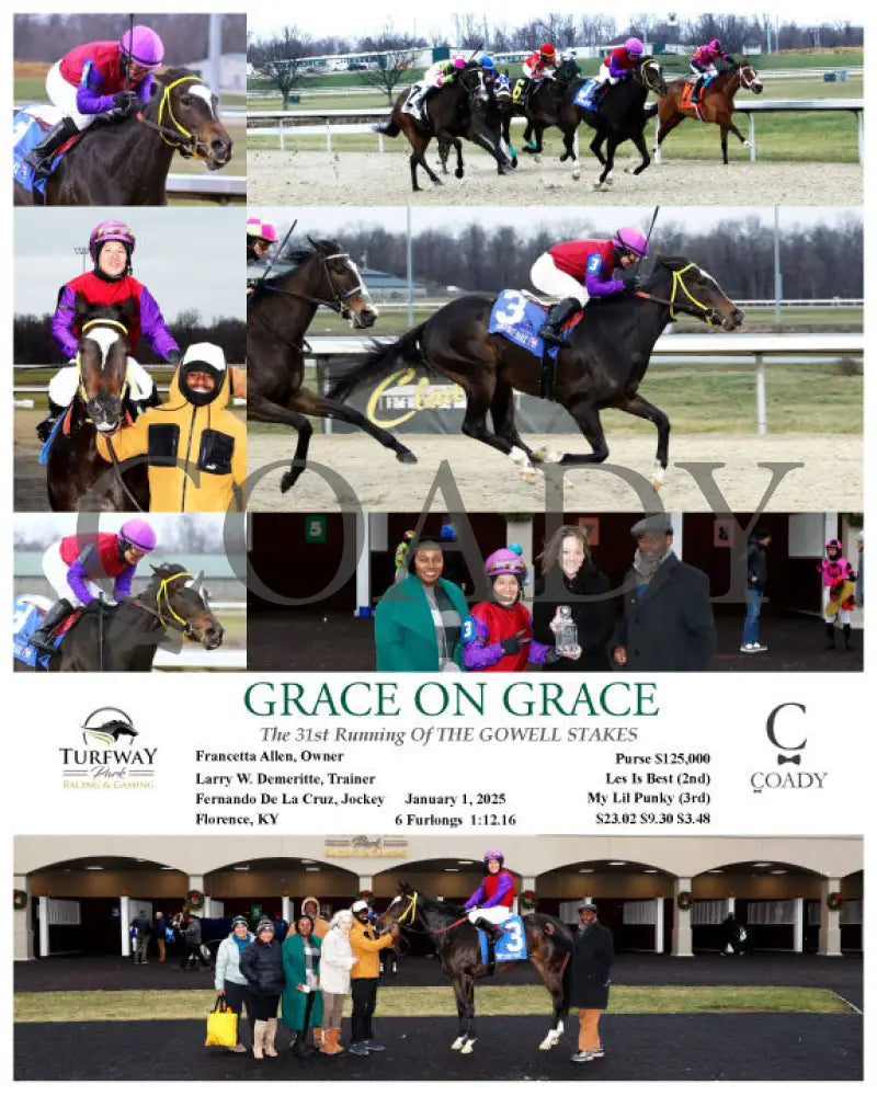 Grace On - 010125 Race 06 Tp Turfway Park