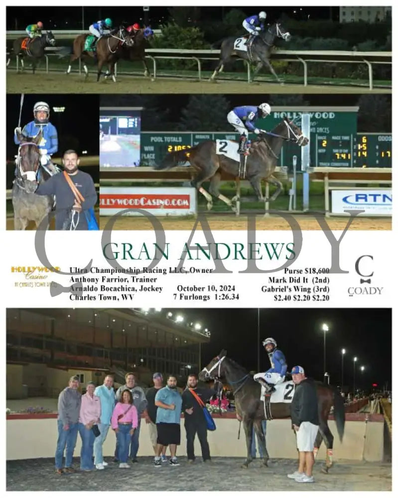 Gran Andrews - 10-10-24 R02 Ct Hollywood Casino At Charles Town Races