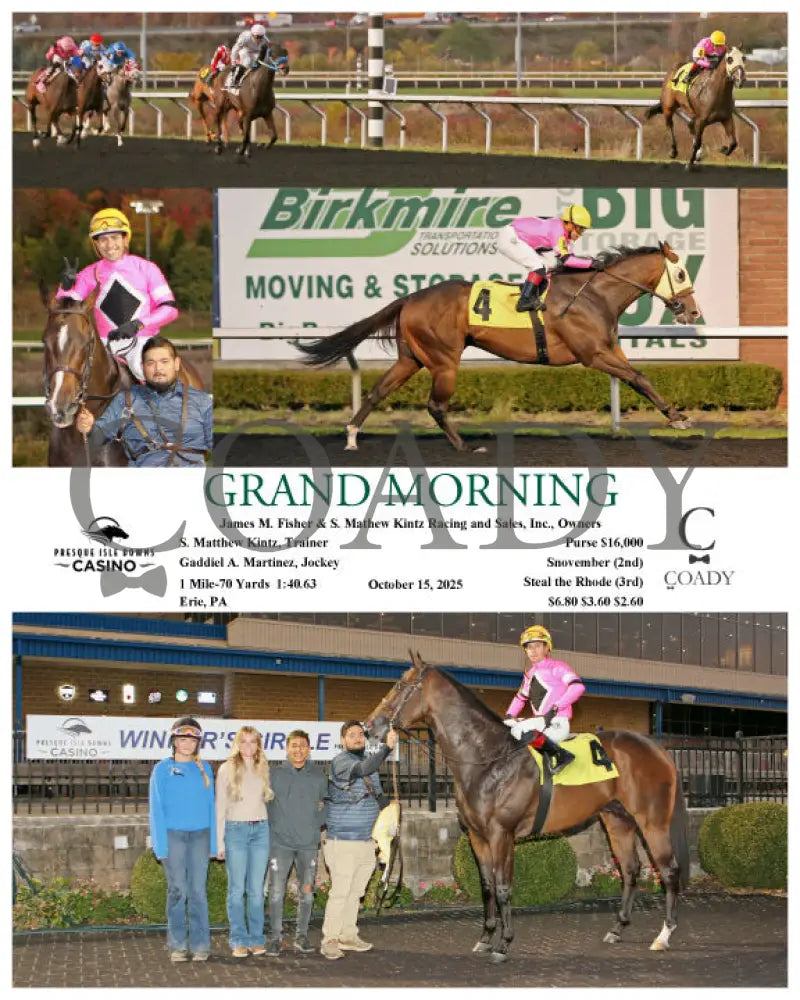 GRAND MORNING - 10-15-25 - R08 - PID Presque Isle Downs