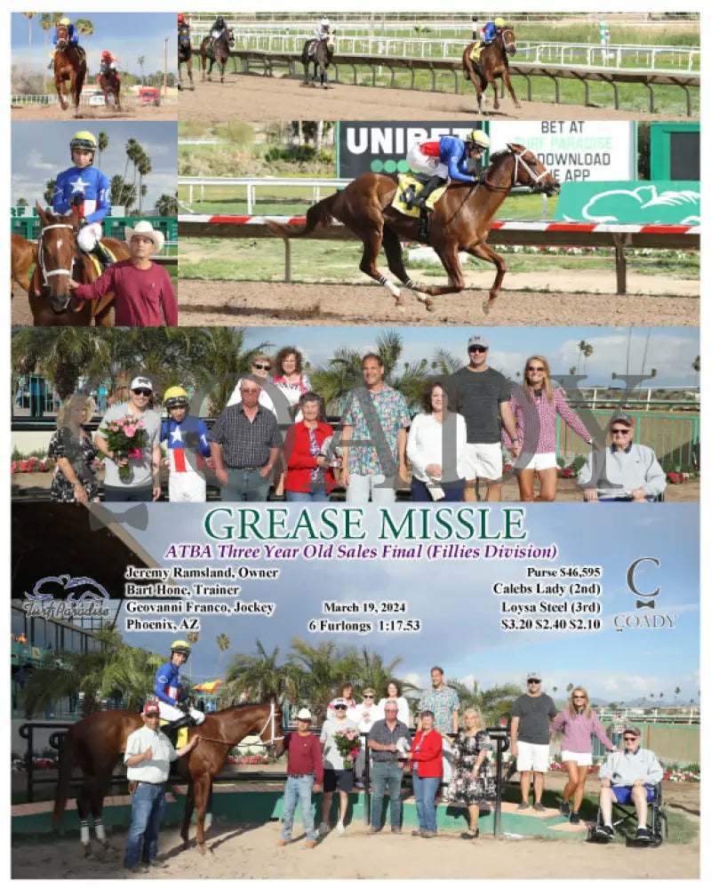 Grease Missle - Atba Three Year Old Sales Final (Fillies Division) 03 - 19 - 24 R08 Tup Turf