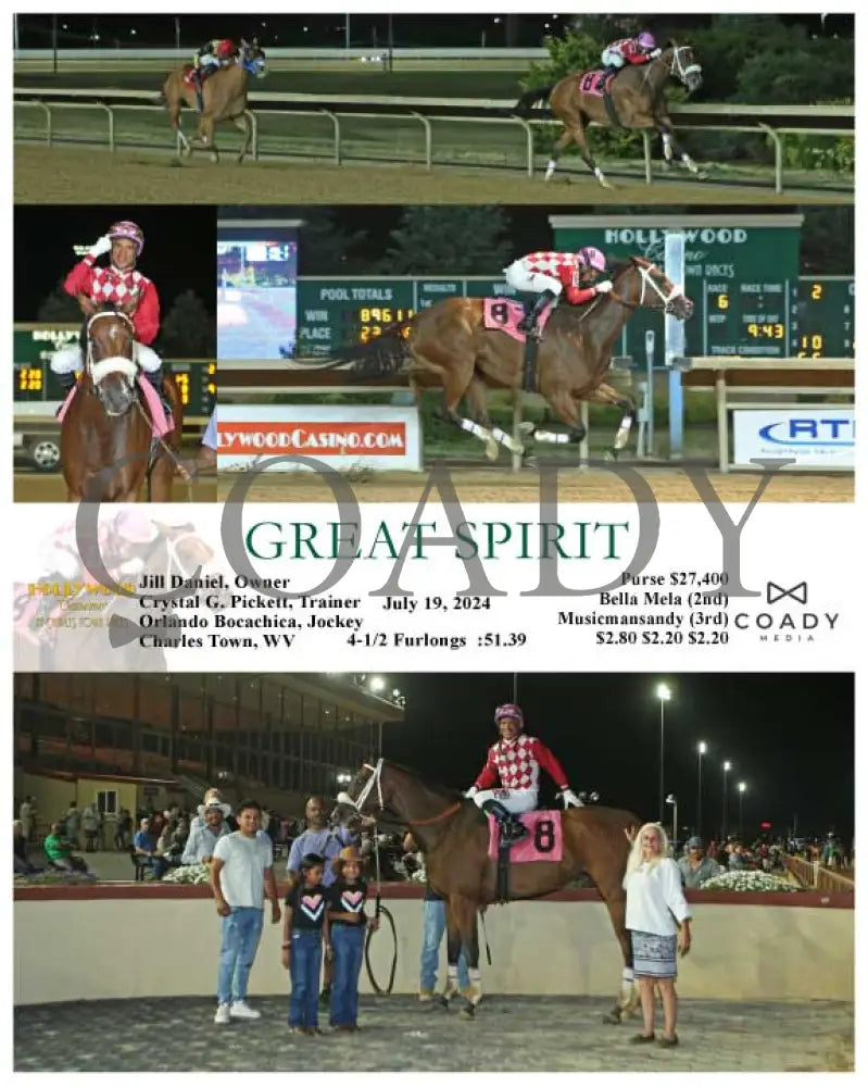 Great Spirit - 07-19-24 R06 Ct Hollywood Casino At Charles Town Races
