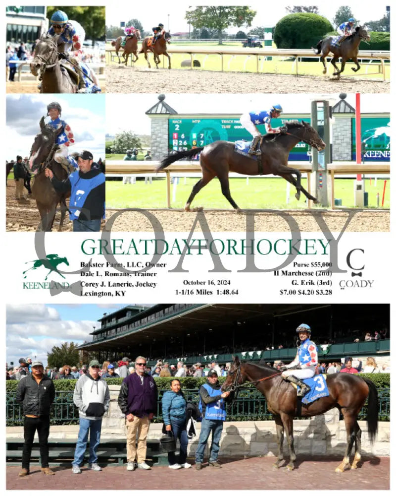 Greatdayforhockey - 101624 Race 02 Kee Keeneland