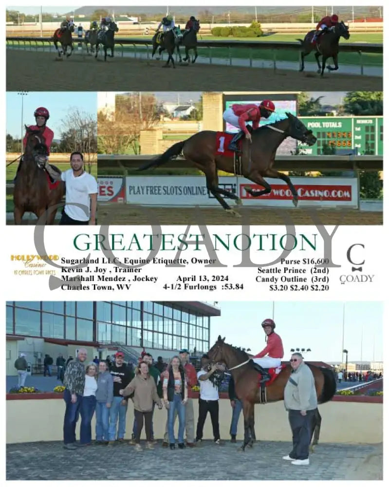 Greatest Notion - 04 - 13 - 24 R01 Ct Hollywood Casino At Charles Town Races