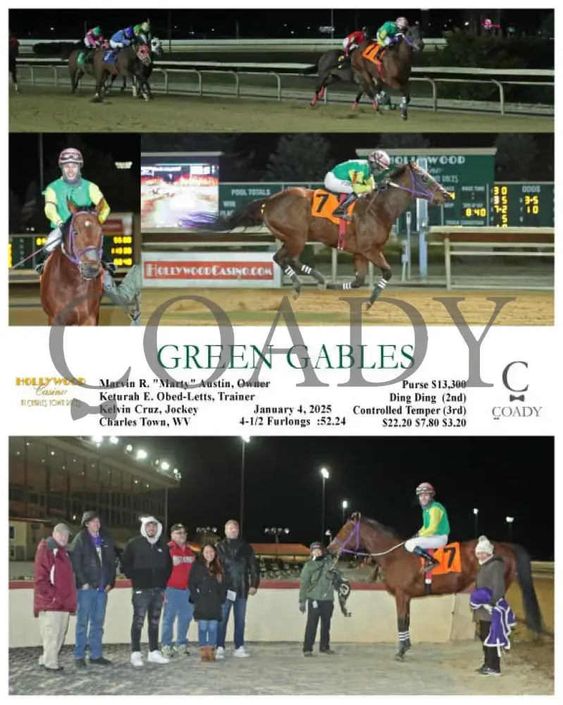 Green Gables - 01-04-25 R04 Ct Hollywood Casino At Charles Town Races