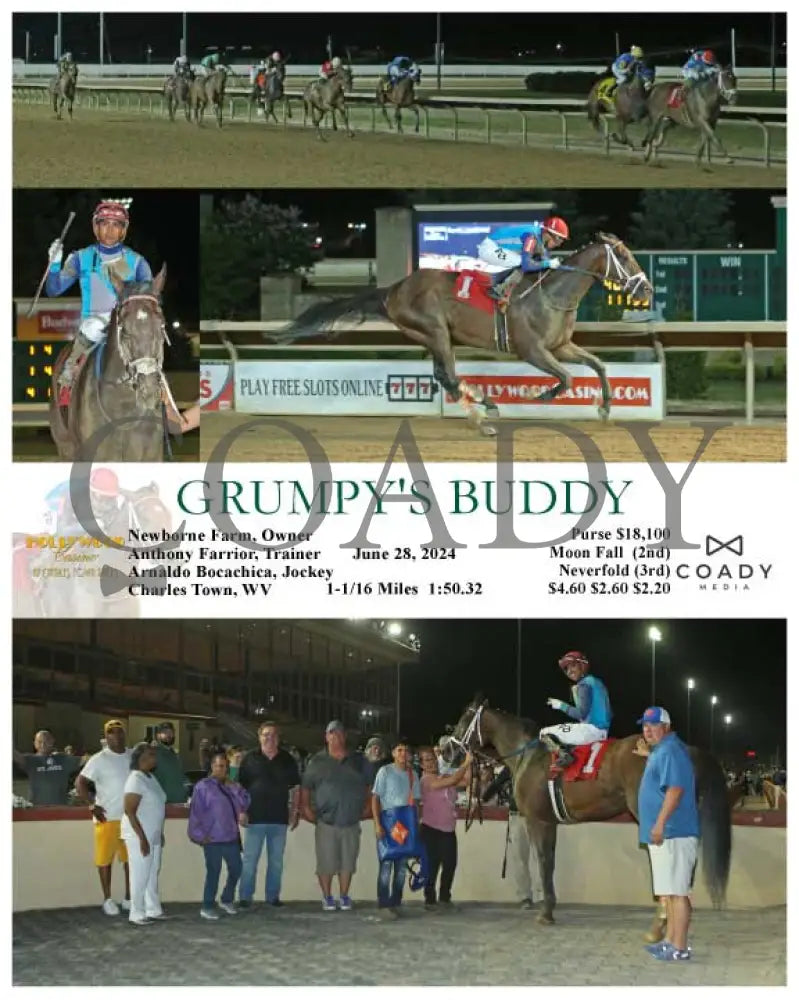 Grumpy’s Buddy - 06-28-24 R06 Ct Hollywood Casino At Charles Town Races