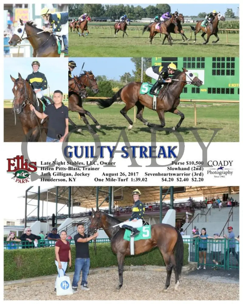 Guilty Streak - 082617 Race 09 Elp Ellis Park
