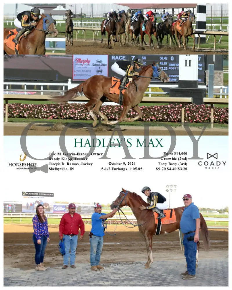 Hadley’s Max - 10-09-24 R07 Ind Indiana Grand