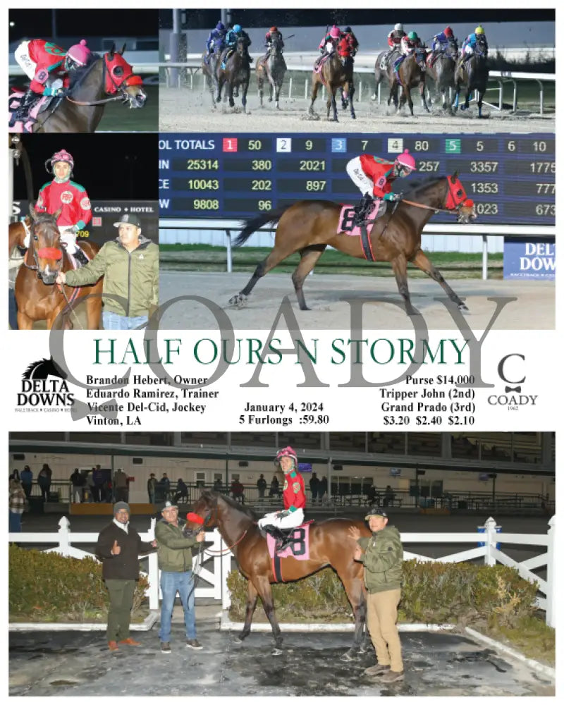 Half Ours N Stormy - 01-04-24 R06 Ded Delta Downs