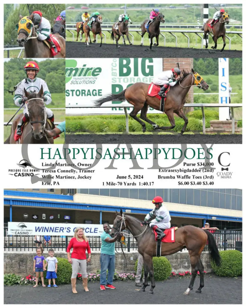Happyisashappydoes - 06-05-24 R05 Pid Presque Isle Downs