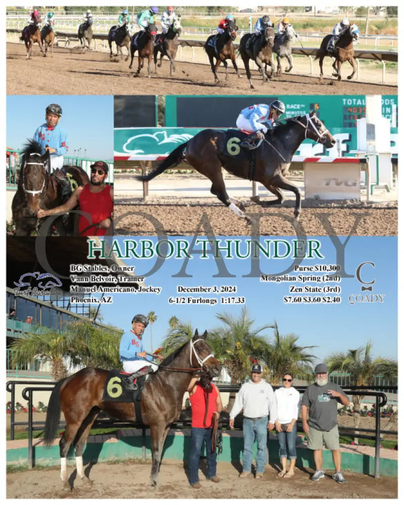 Harbor Thunder - 12-03-24 R06 Tup Turf Paradise