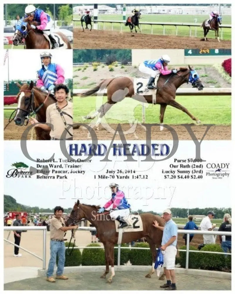 Hard Headed - 072614 Race 01 Btp Belterra Park