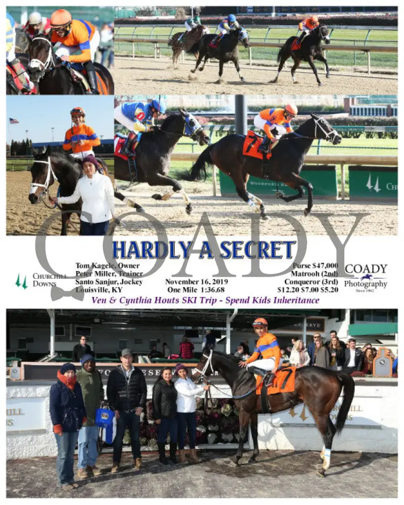 Hardly A Secret - 11-16-19 R03 Cd Churchill Downs