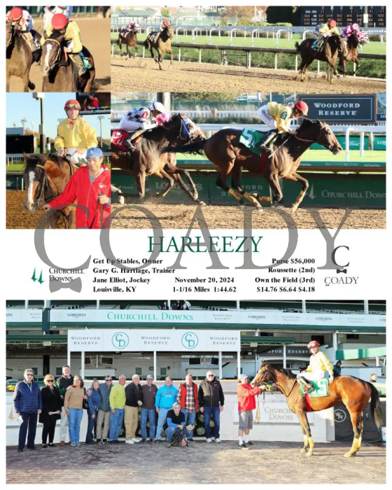 Harleezy - 112024 Race 08 Cd Churchill Downs