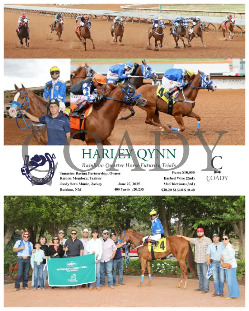 HARLEY QYNN - Rainbow Quarter Horse Futurity Trials - 06-27-25 - R04 - RUI Ruidoso Downs
