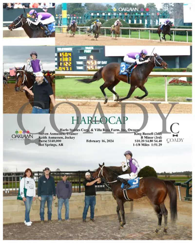 Harlocap - 02-16-24 R09 Op Oaklawn Park