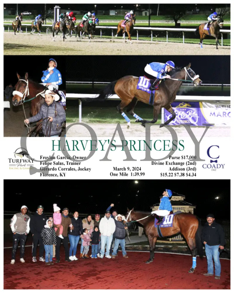 Harvey’s Princess - 03 - 09 - 24 R04 Tp Turfway Park