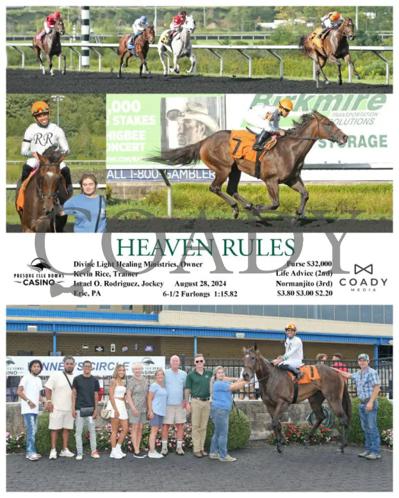 Heaven Rules - 08-28-24 R07 Pid Presque Isle Downs
