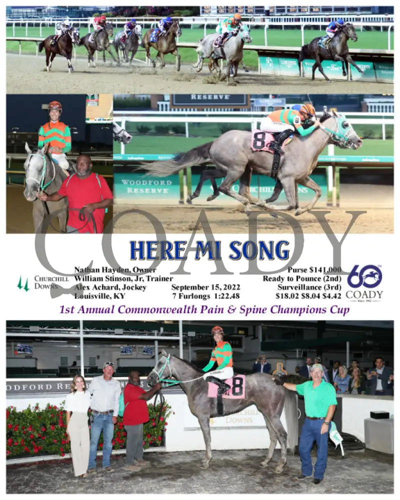 Here Mi Song - 09-15-22 R07 Cd Churchill Downs