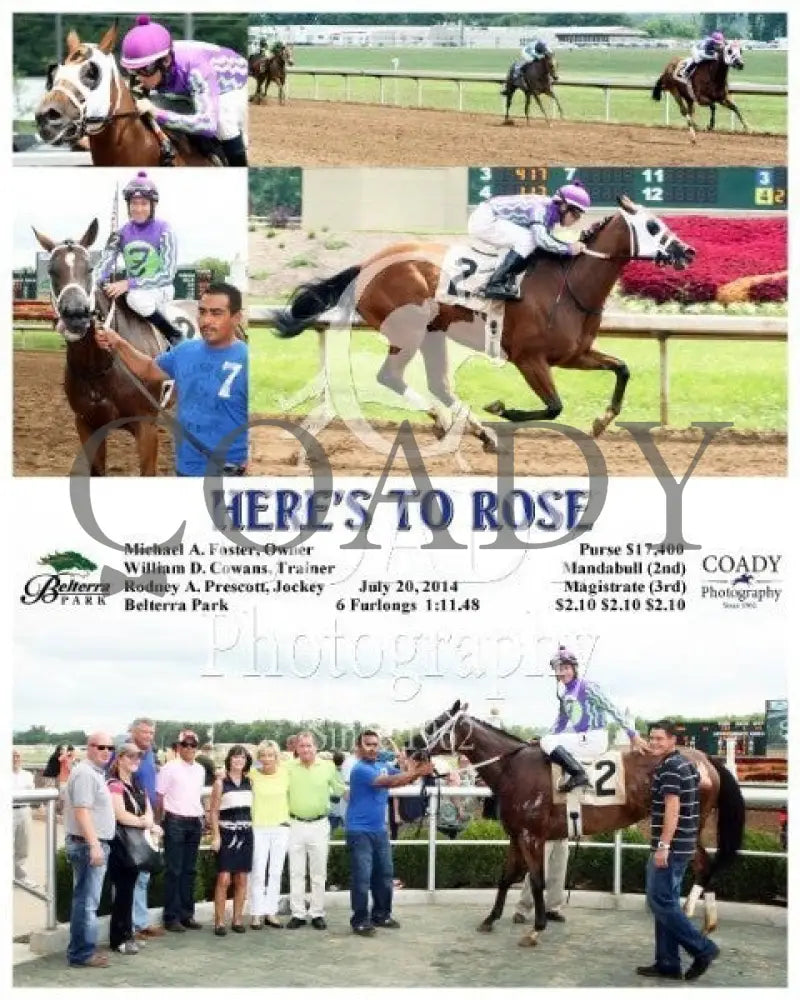 Here’s To Rose - 072014 Race 04 Btp Belterra Park