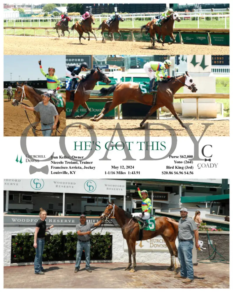 He’s Got This - 05-12-24 R03 Cd Churchill Downs