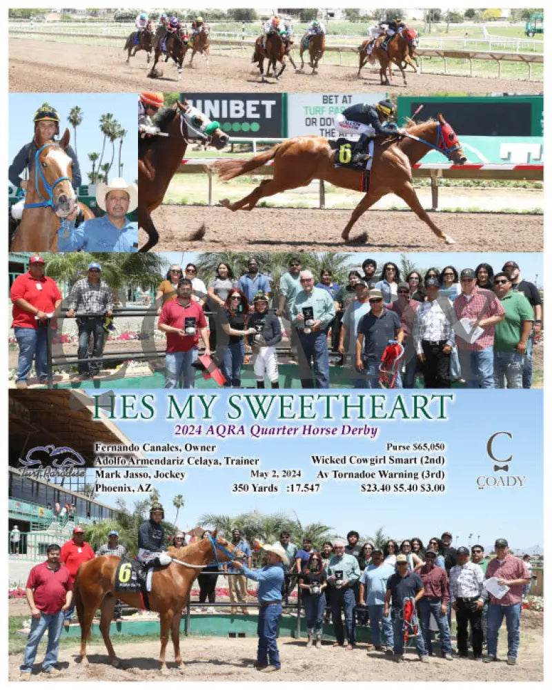 Hes My Sweetheart - 2024 Aqra Quarter Horse Derby 05-02-24 R02 Tup Turf Paradise