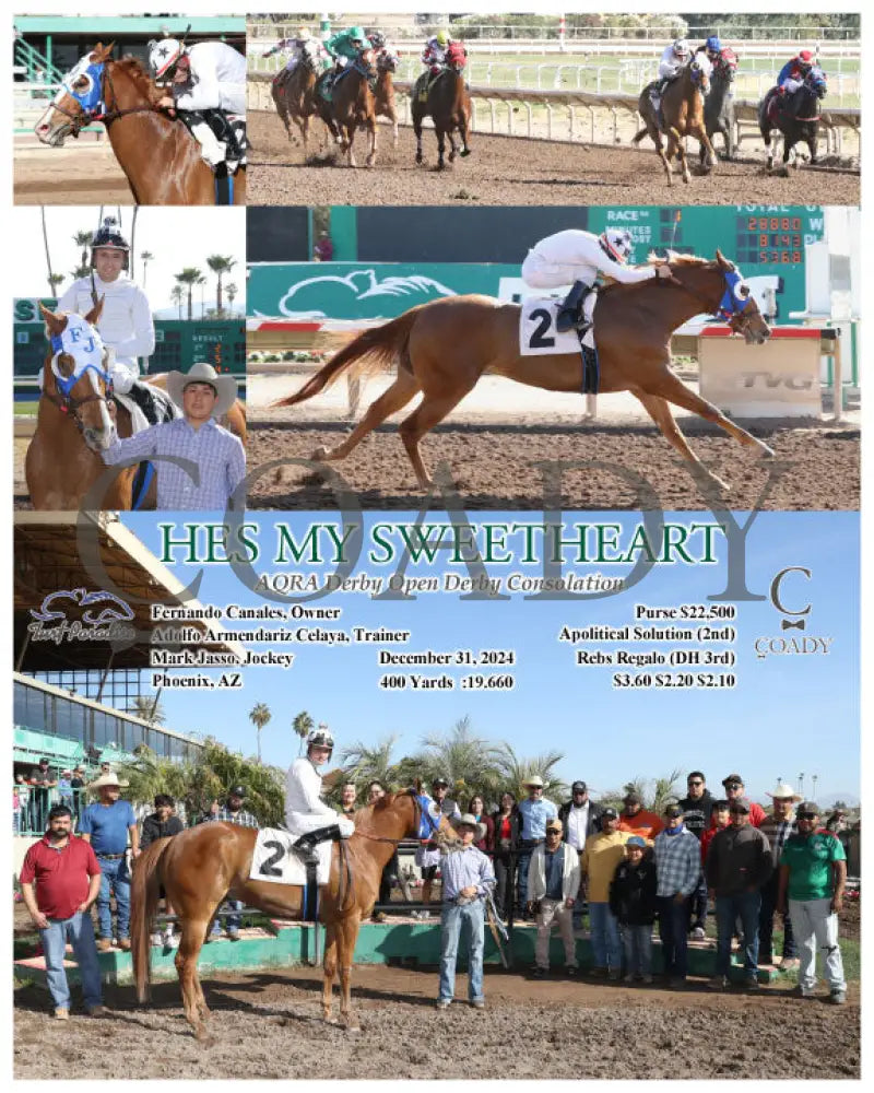 Hes My Sweetheart - Aqra Derby Open Consolation 12-31-24 R01 Tup Turf Paradise