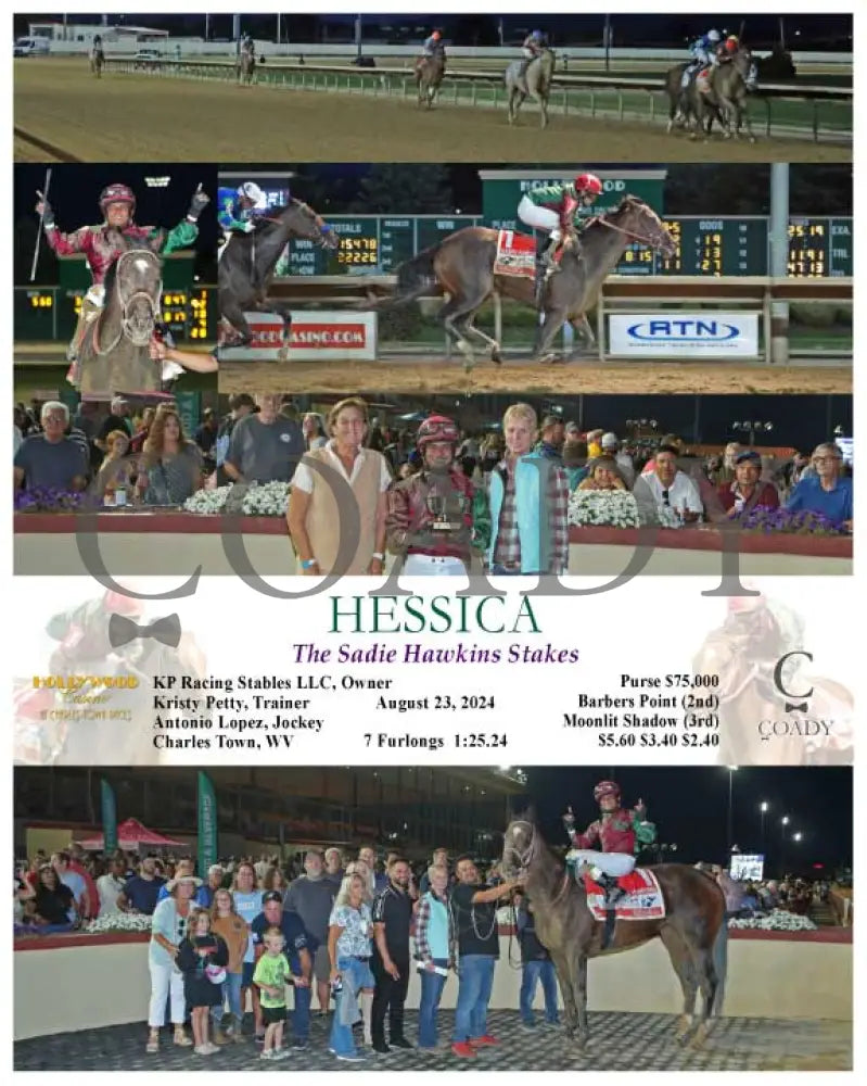Hessica - The Sadie Hawkins Stakes 08-23-24 R07 Ct Hollywood Casino At Charles Town Races