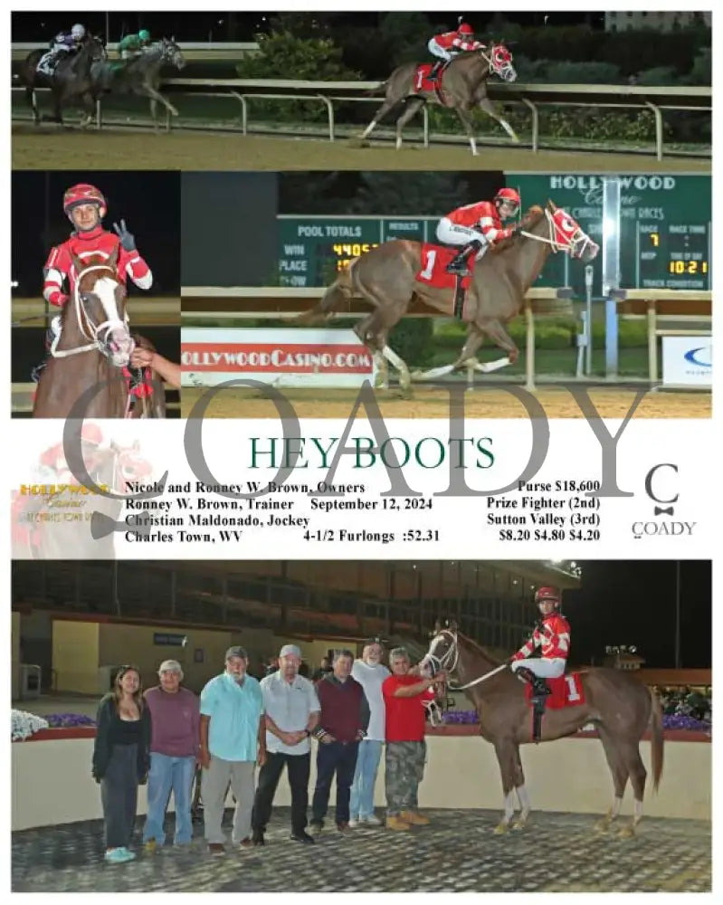 Hey Boots - 09-12-24 R07 Ct Hollywood Casino At Charles Town Races