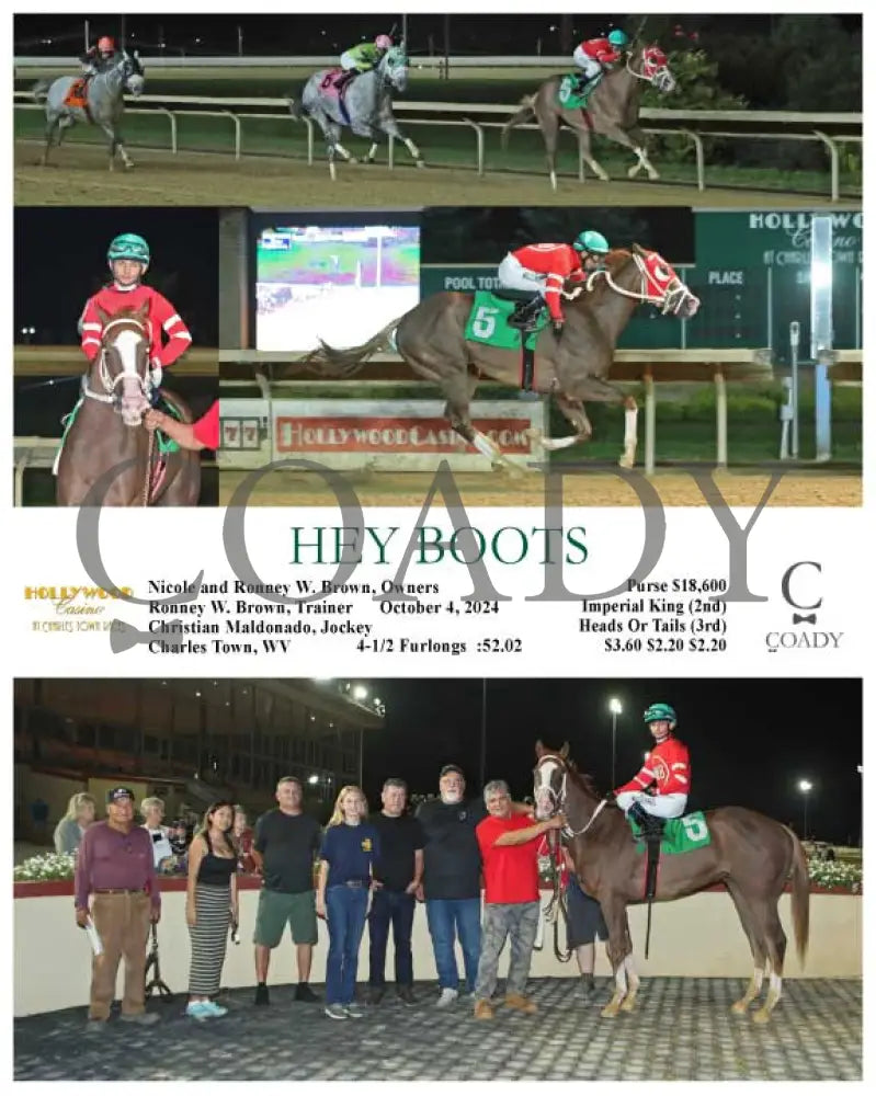 Hey Boots - 10-04-24 R02 Ct Hollywood Casino At Charles Town Races