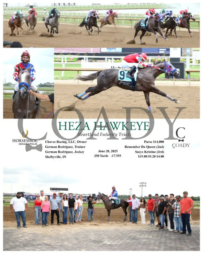 HEZA HAWKEYE - Heartland Futurity Trials - 06-28-25 - R08 - IND Indiana Grand