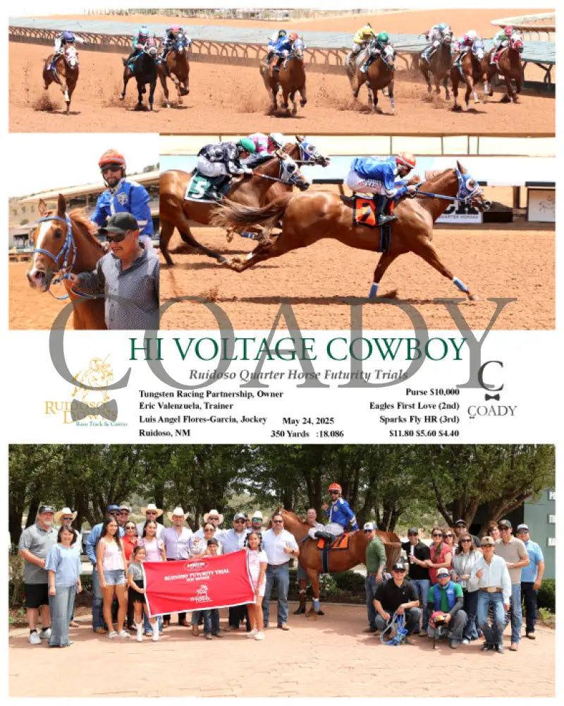 HI VOLTAGE COWBOY - Ruidoso Quarter Horse Futurity Trials - 05-24-25 - R06 - RUI Ruidoso Downs