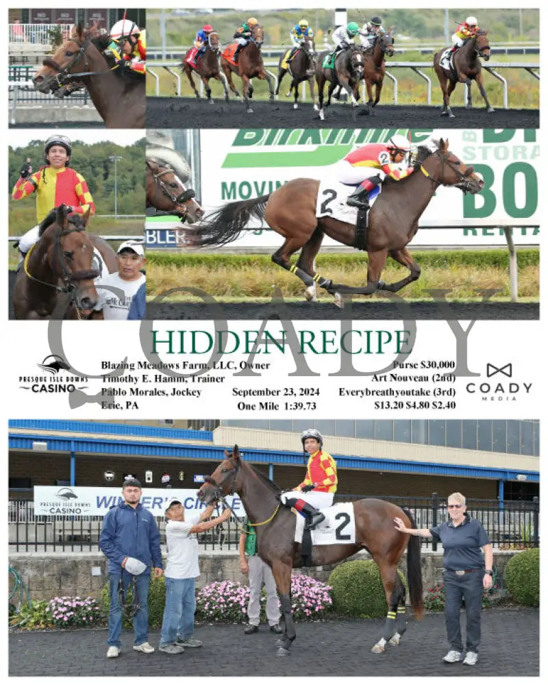 Hidden Recipe - 09-23-24 R04 Pid Presque Isle Downs