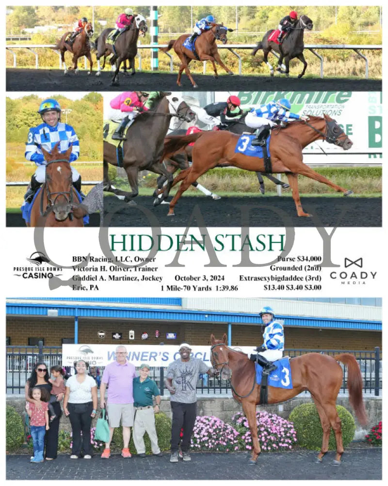 Hidden Stash - 10-03-24 R07 Pid Presque Isle Downs
