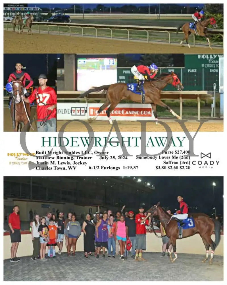 Hidewright Away - 07-25-24 R04 Ct Hollywood Casino At Charles Town Races