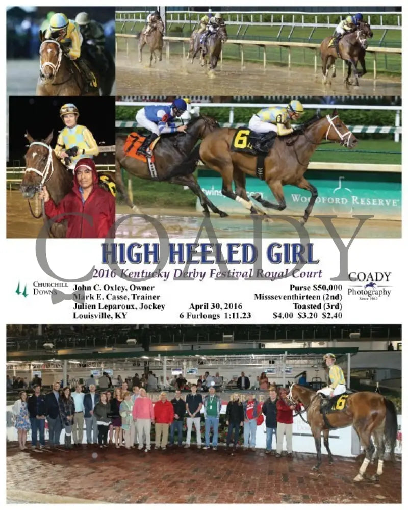 High Heeled Girl - 043016 Race 10 Cd Churchill Downs