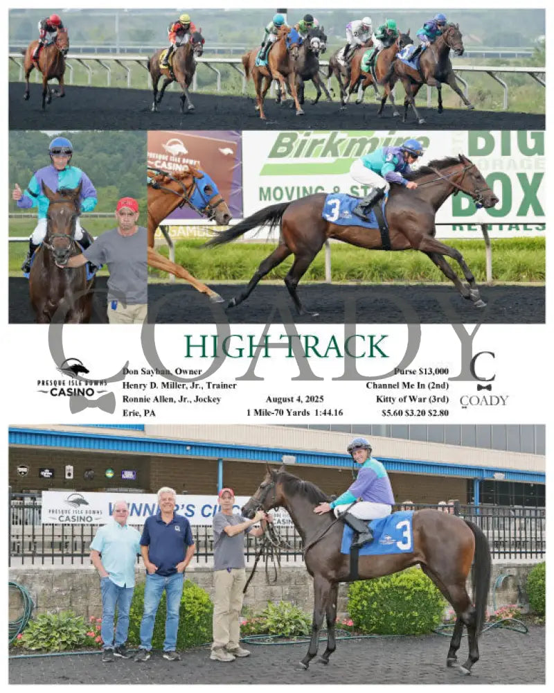 HIGH TRACK - 08-04-25 - R08 - PID Presque Isle Downs