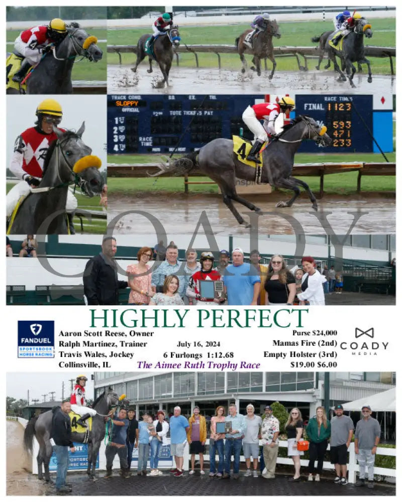 Highly Perfect - 07-16-24 R04 Fan Fanduel Sportsbook Horse Racing