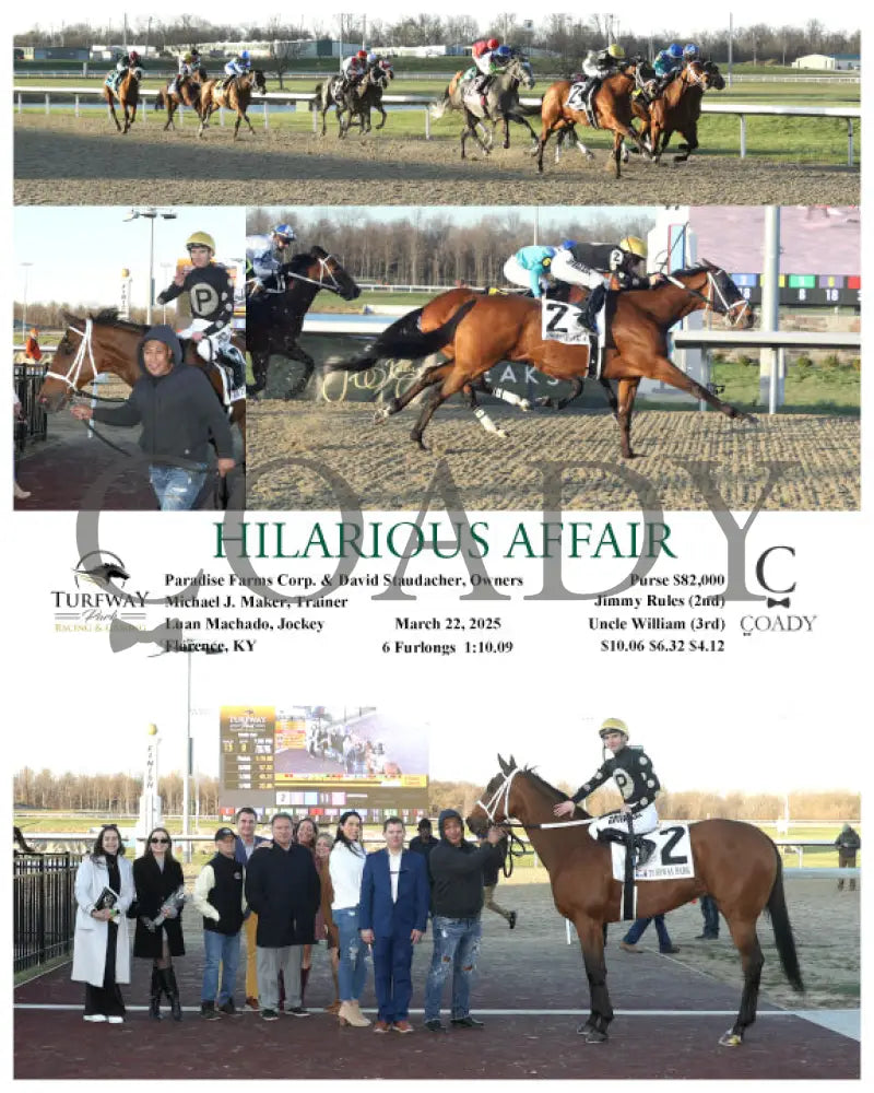HILARIOUS AFFAIR - 03-22-25 - R13 - TP Turfway Park