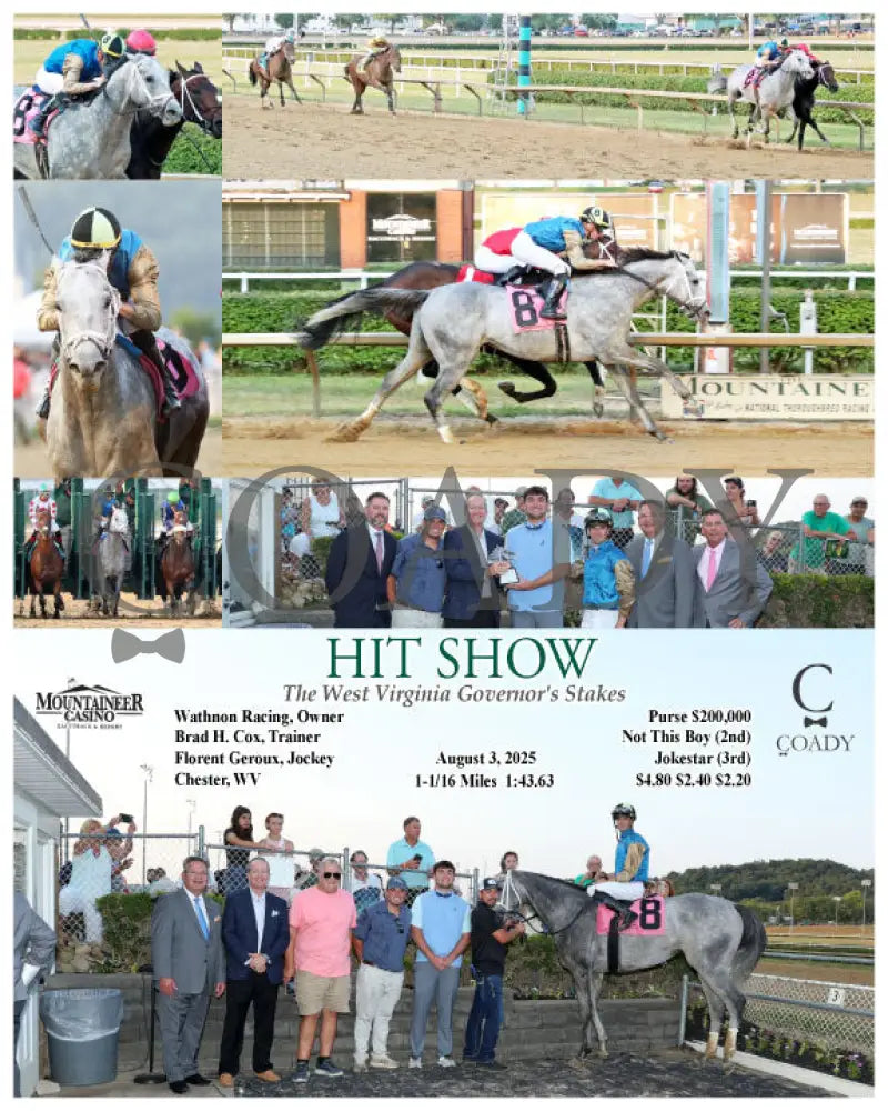 HIT SHOW - The West Virginia Governor’s Stakes - 08-03-25 - R07 - MNR Mountaineer Park