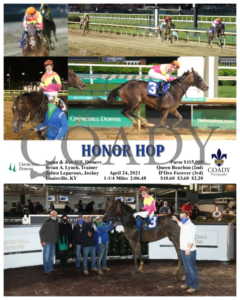 Honor Hop - 04-24-21 R08 Cd Churchill Downs