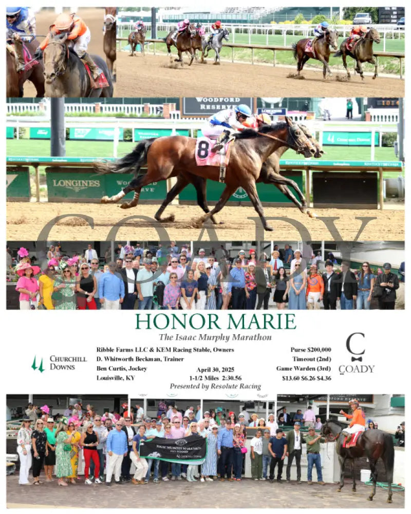 HONOR MARIE - The Isaac Murphy Marathon - 04-30-25 - R08 - CD Churchill Downs