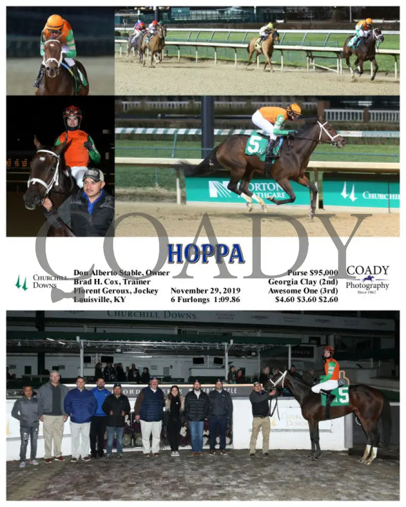Hoppa - 11-29-19 R12 Cd Churchill Downs